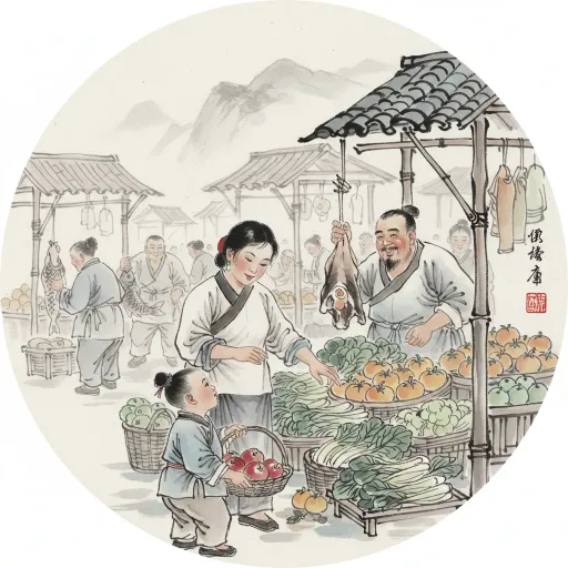 A Busy Morning at the Market thumbnail